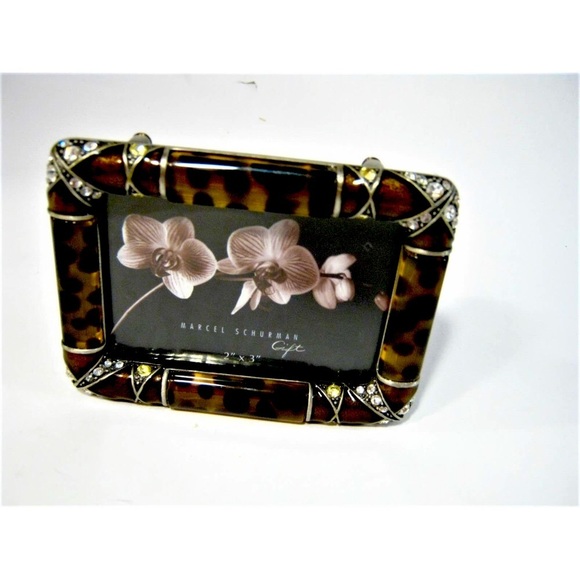 marcel schurman Other - Exotic Marcel Schurman Rhinestone Accent Photo Frame Picture Holder 2x3 Photo.